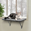 Cat Perch Window Mounted Shelf Bed with Velvet Cushion