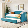 Twin Size Day Bed with Trundle, Blue