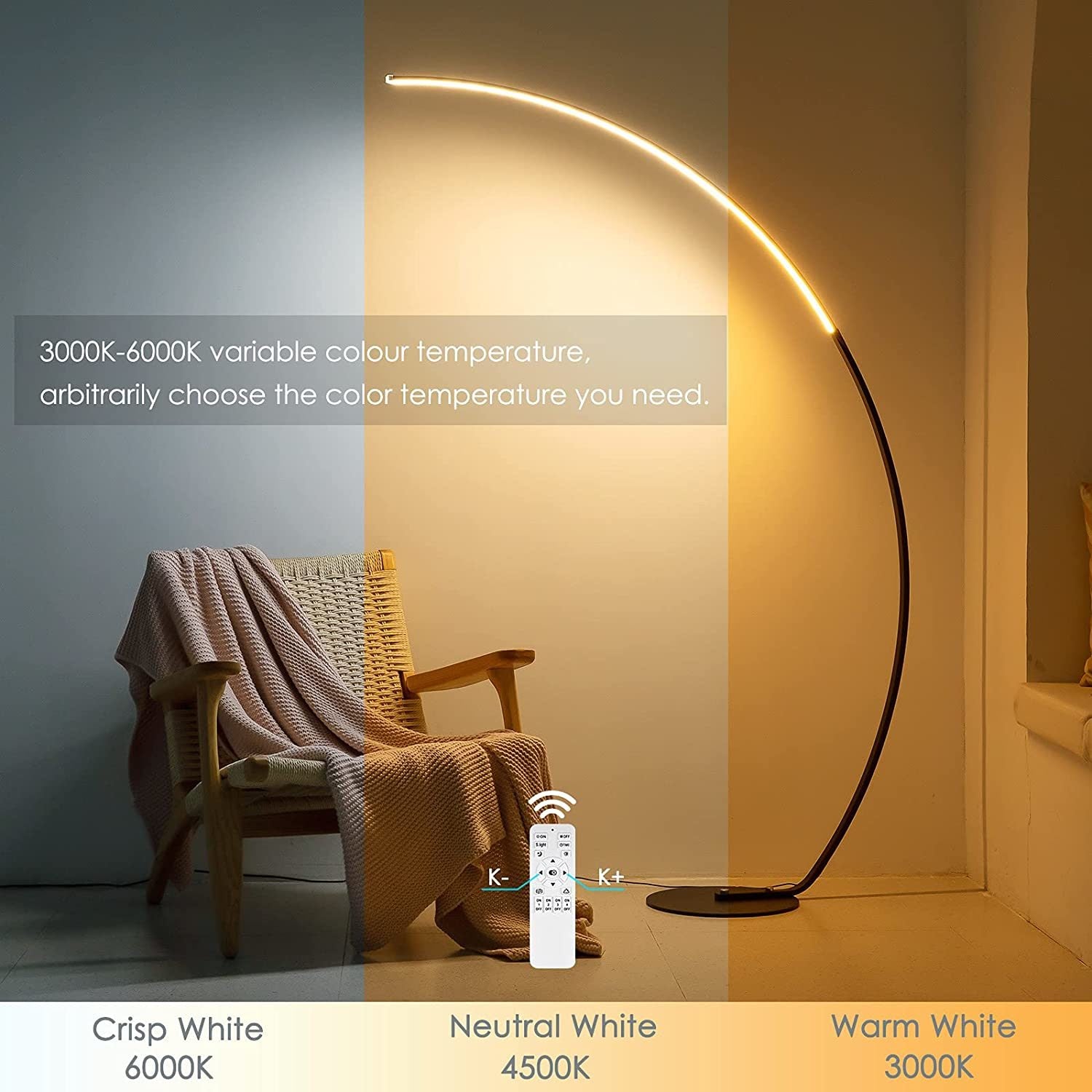 Modern Minimalist Curve Floor Lamp