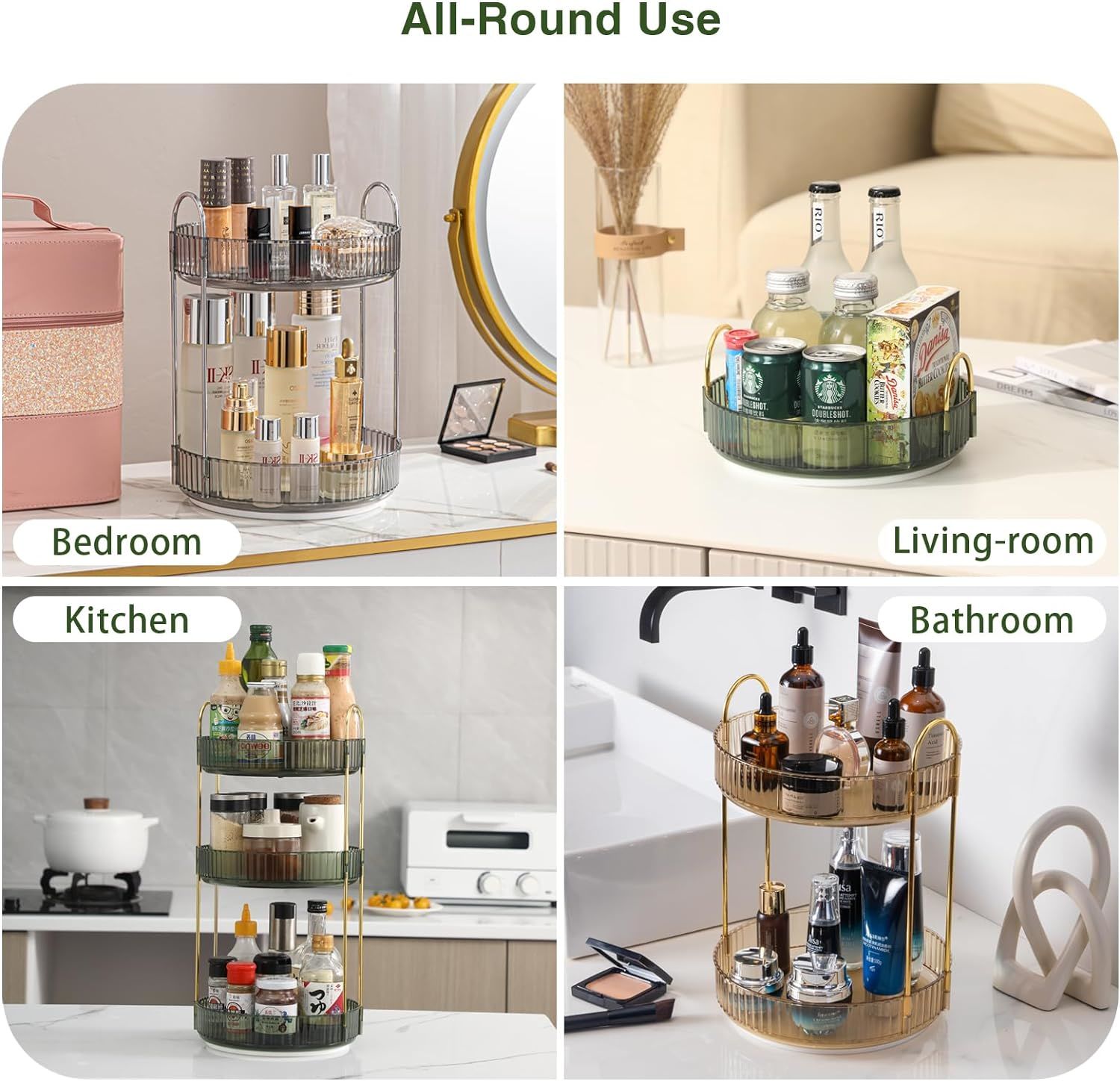 Rotating Vanity Organizer