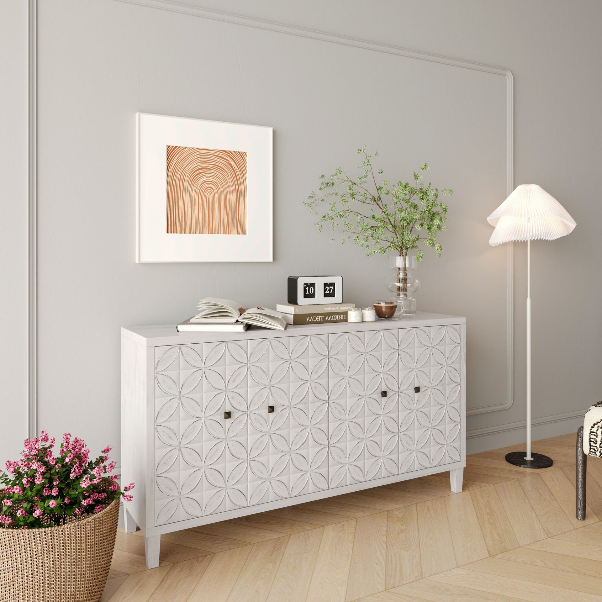 Accent 4 Door Wooden Sideboard