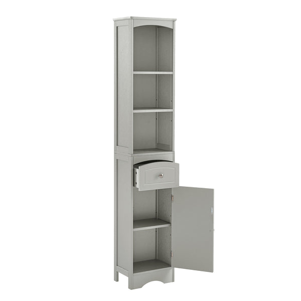 Tall Freestanding Bathroom Cabinet with Drawer