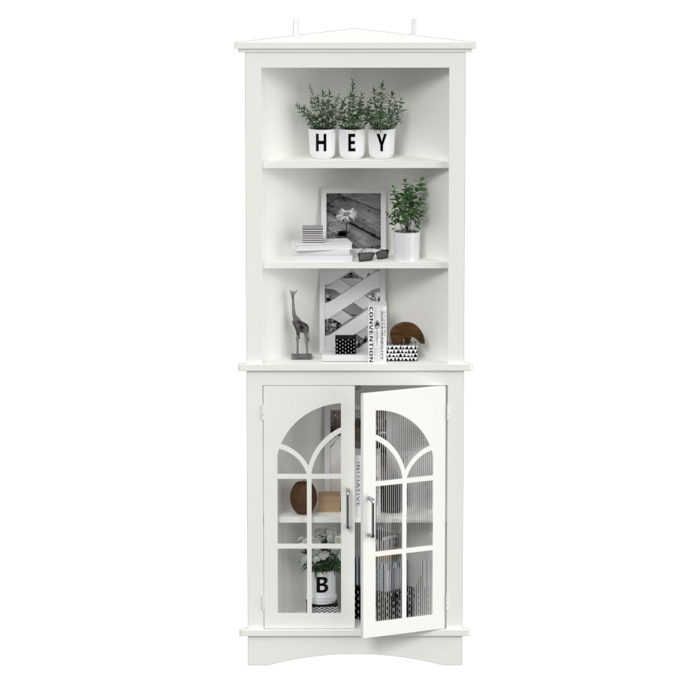 Freestanding Corner Storage Cabinet