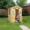 Wooden Children's Playhouse with Barn Door, Windows, Mailboxes