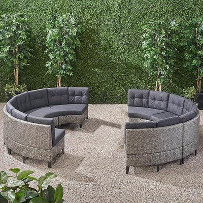 Circular 8 Seater Outdoor Sofa