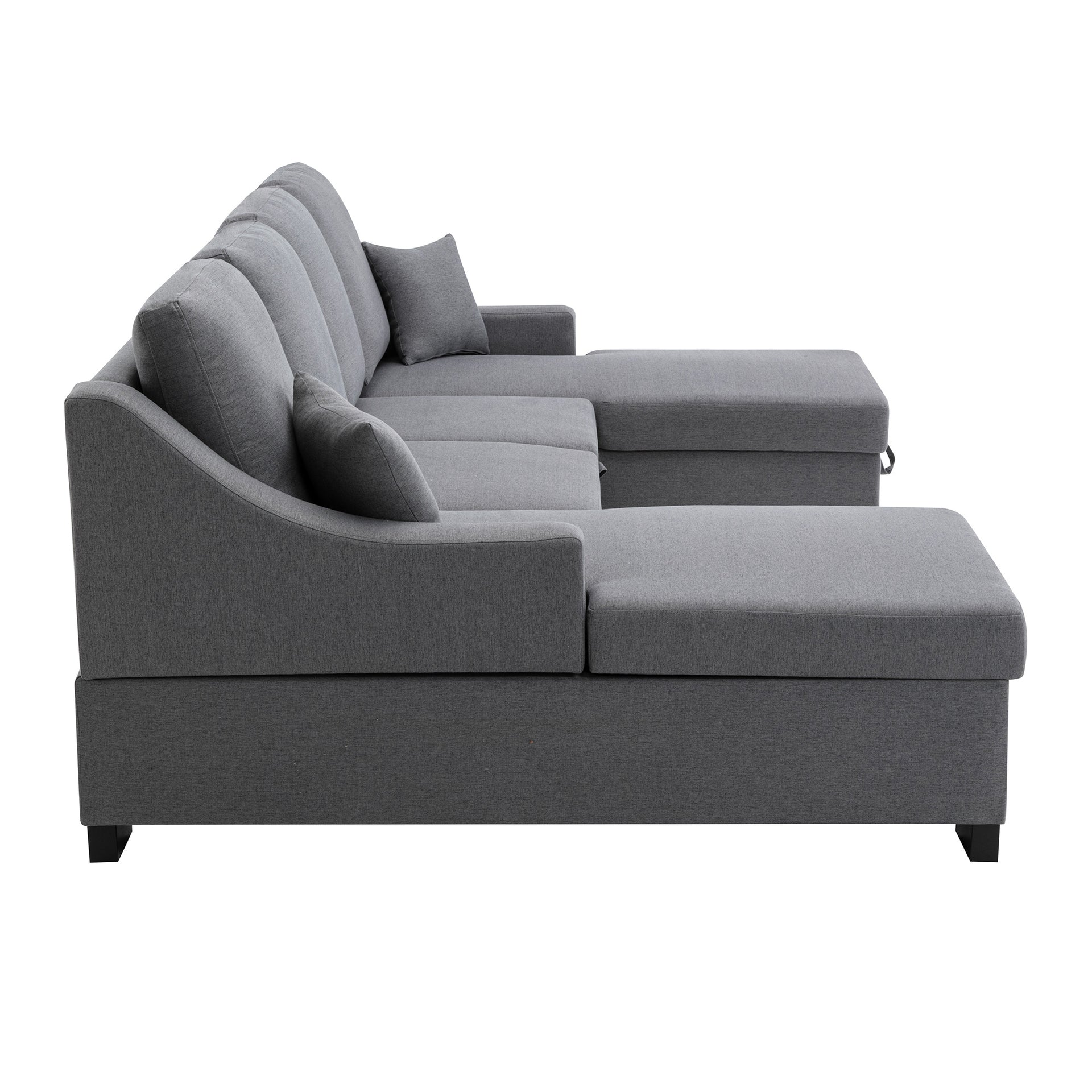 Sectional Sleeper Sofa with Double Storage Spaces