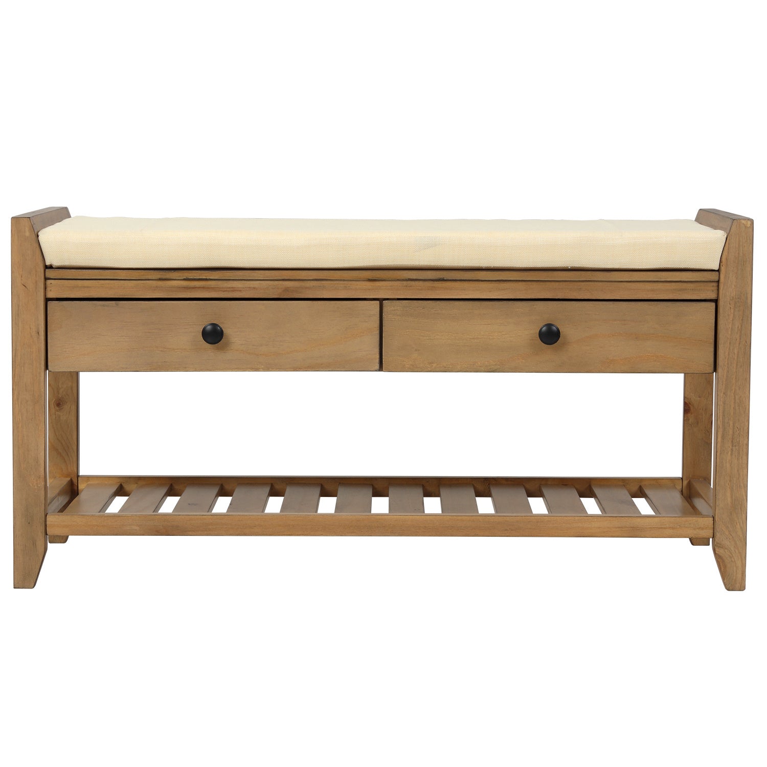 Entryway Storage Bench with Drawers