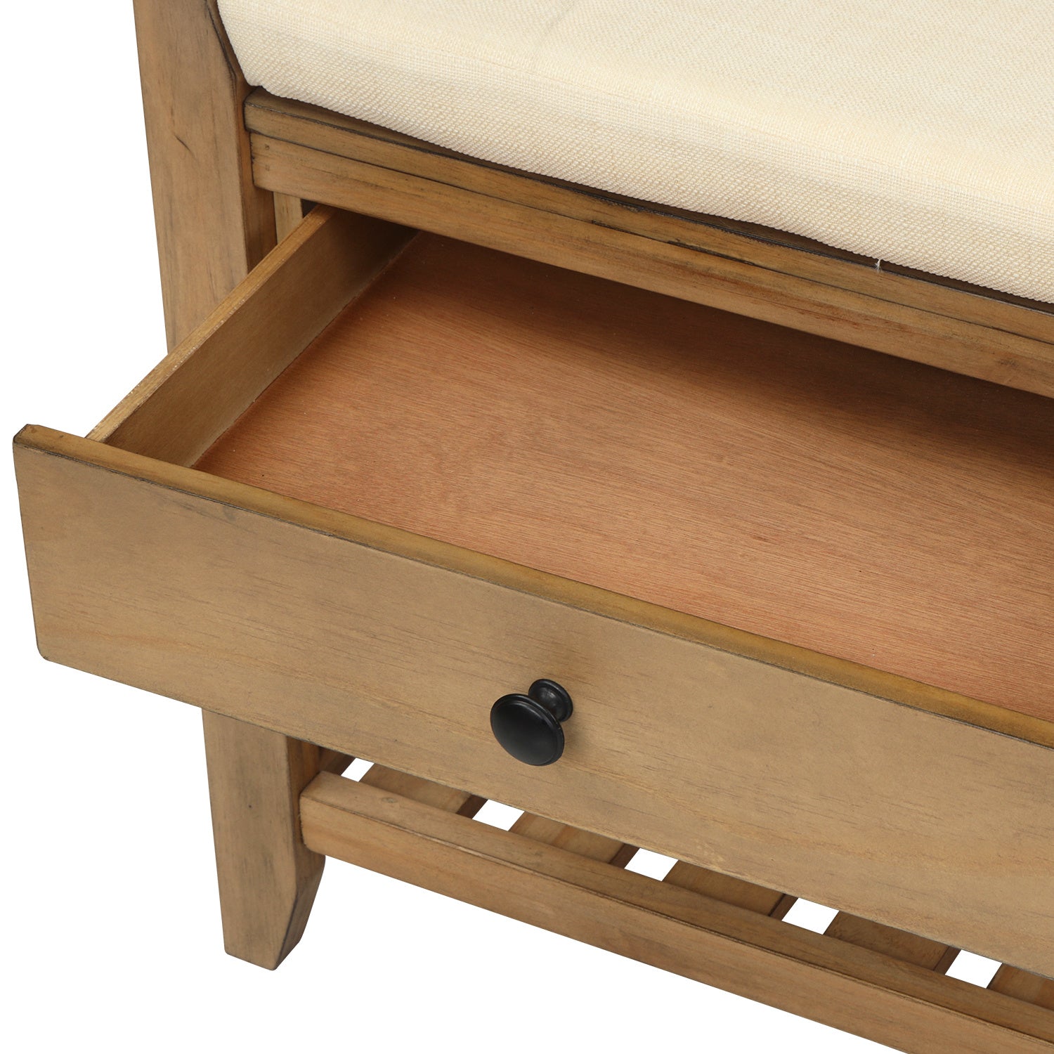 Entryway Storage Bench with Drawers