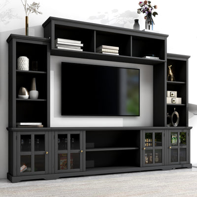 Modern Multifunctional Media Unit, Black