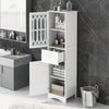 Freestanding Storage Cabinet with Drawer and Doors