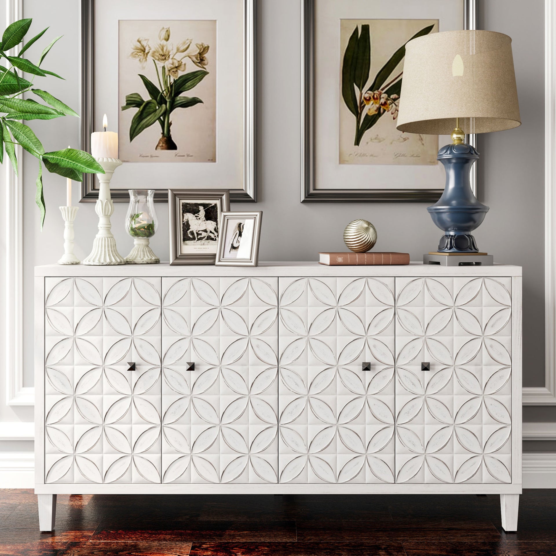 Accent 4 Door Wooden Sideboard