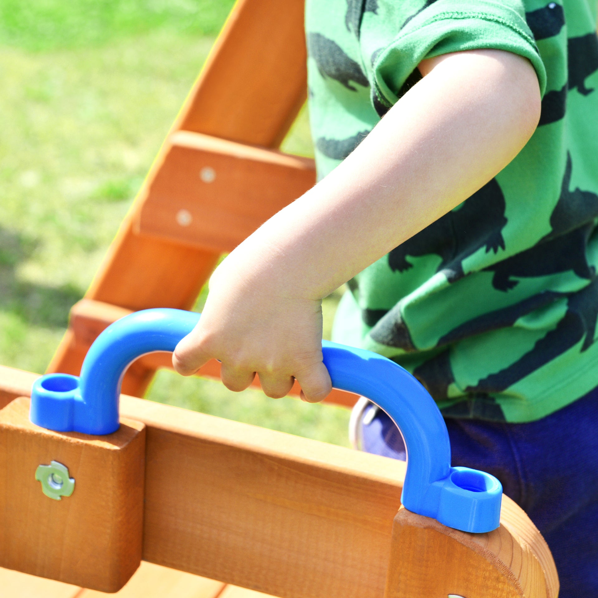 Wooden Outdoor Activity Playground Playset Swing with Slide