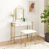 Vanity Table Makeup Desk Set with Stool