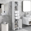 Tall Freestanding Bathroom Storage Cabinet and Drawers, White