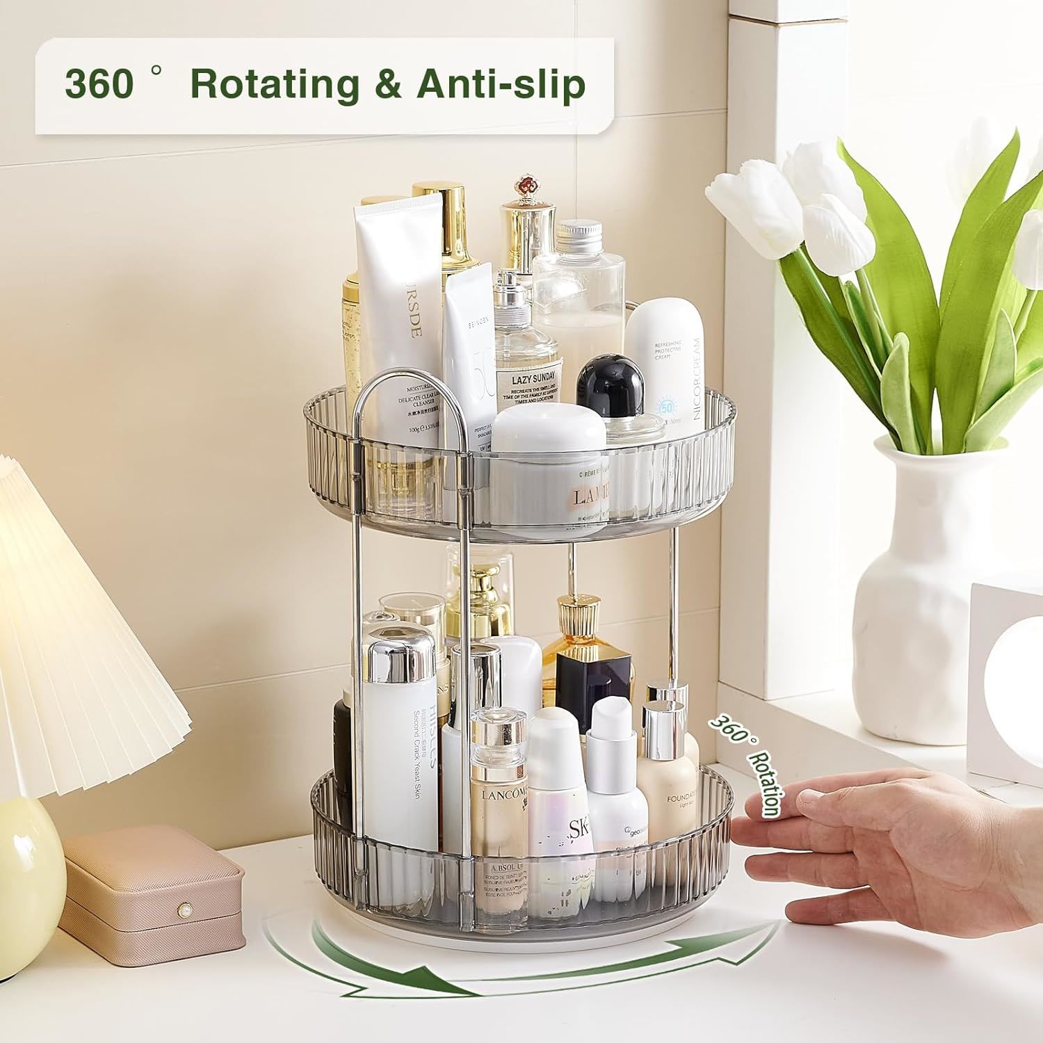 Rotating Vanity Organizer