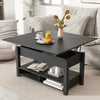 Modern Multi-Functional Lift Top Coffee Dining Table, Black