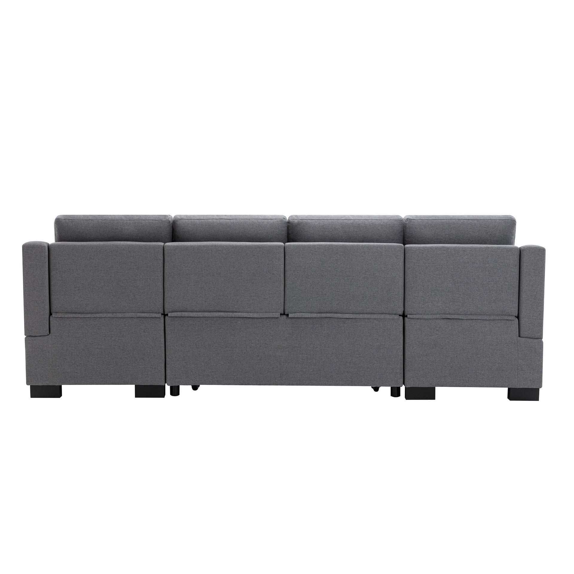 Sectional Sleeper Sofa with Double Storage Spaces