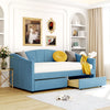 Upholstered Daybed Twin Size with Two Drawers