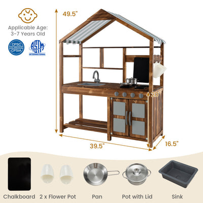 Child Mud Kitchen, Solid Wood