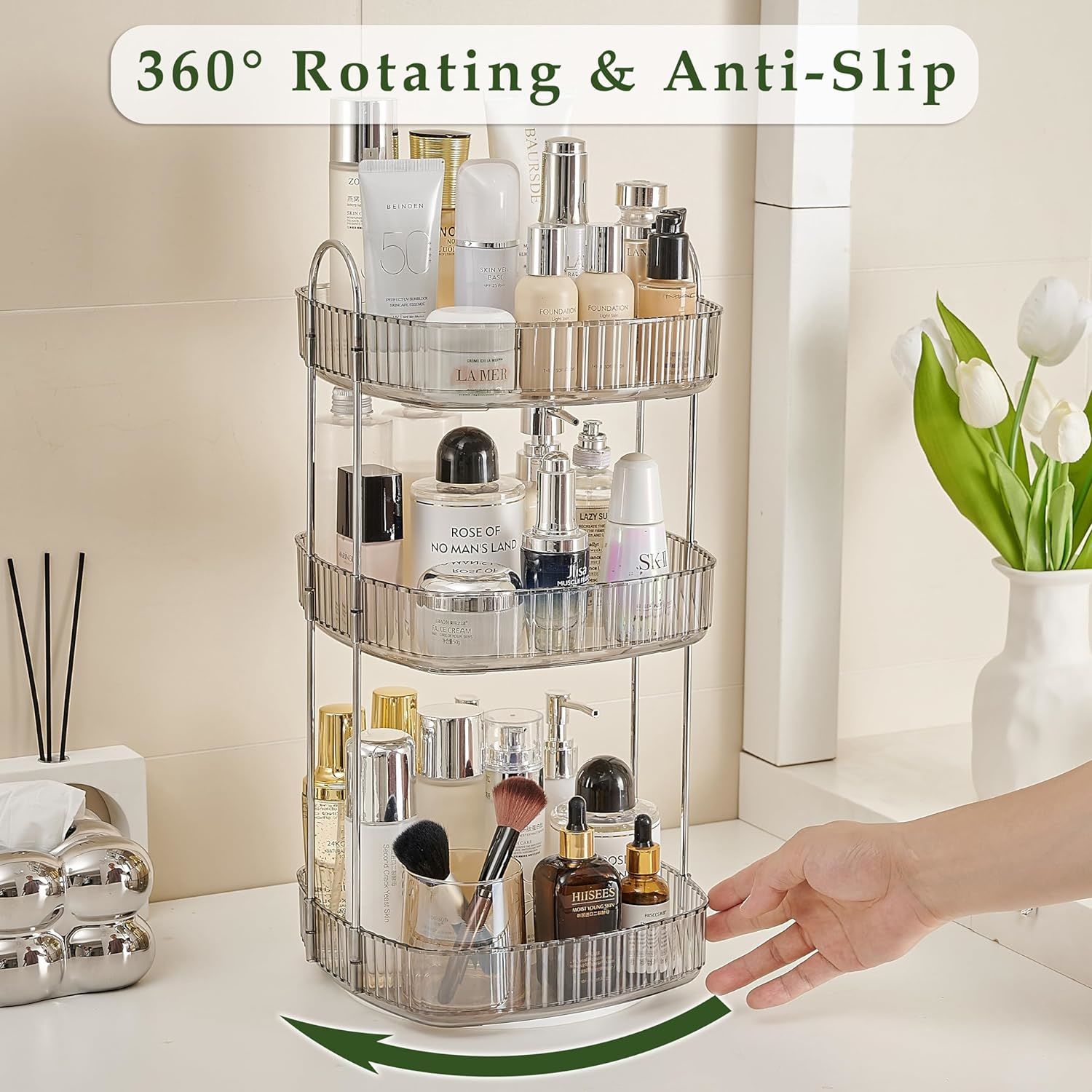 Rotating Vanity Organizer