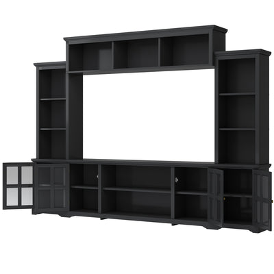 Modern Multifunctional Media Unit, Black