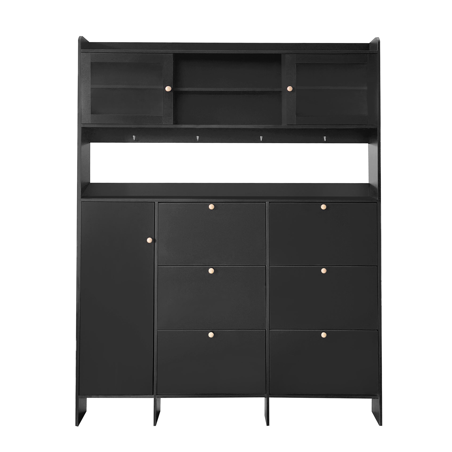 Multifunctional Hall Cabinet, Black