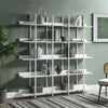 5 Tier Bookcase Vintage Industrial Style Shelf with Metal Frame