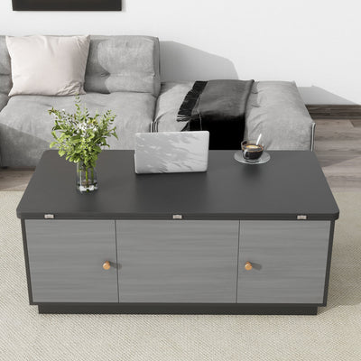 Multi-functional Rectangle Lift-top Coffee Table with Storage