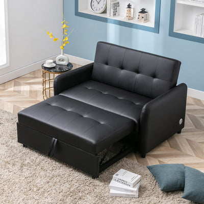 Convertible Oversized Armchair with Dual USB Ports