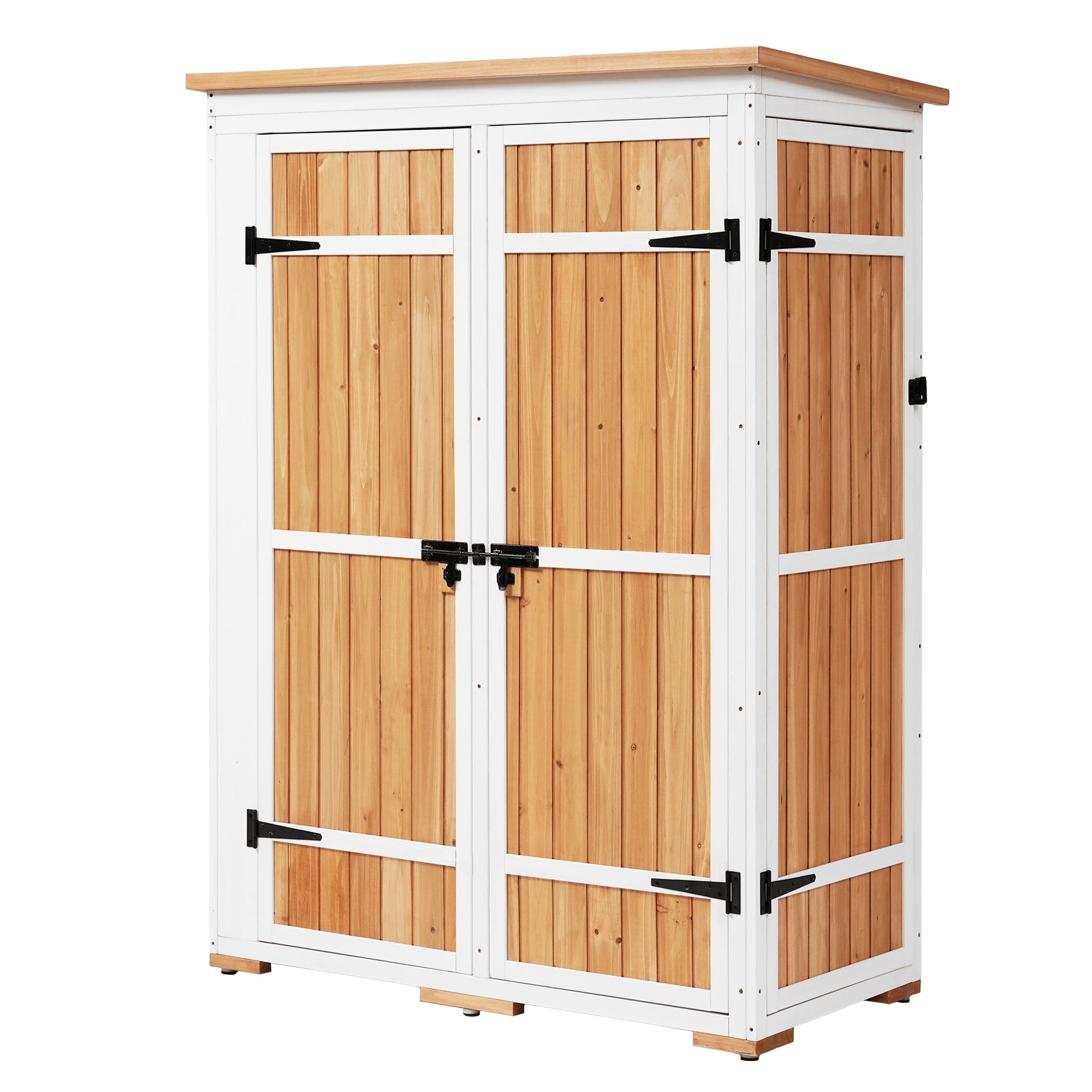 5.5ft Lockable Wooden Garden Storage Shed