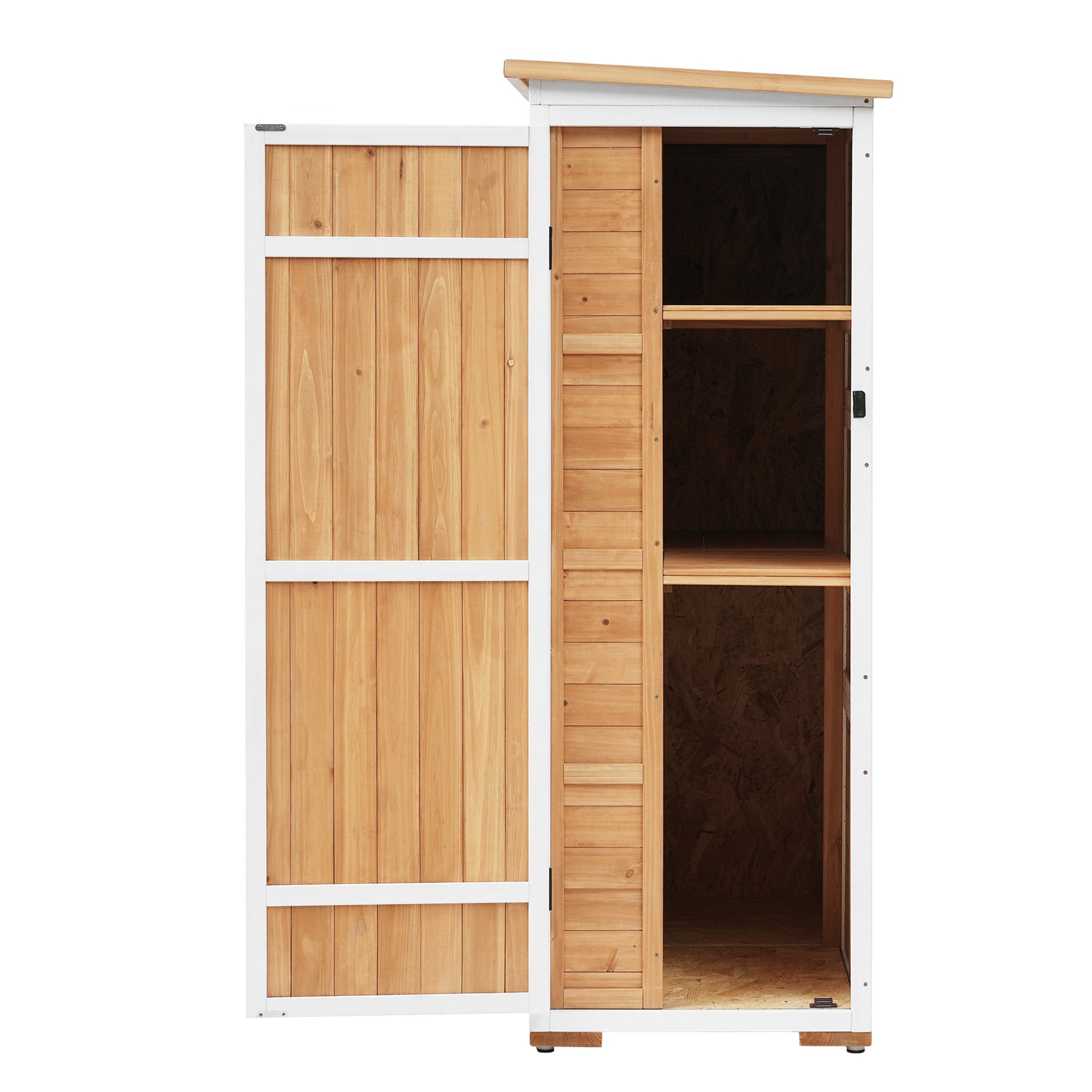 5.5ft Lockable Wooden Garden Storage Shed