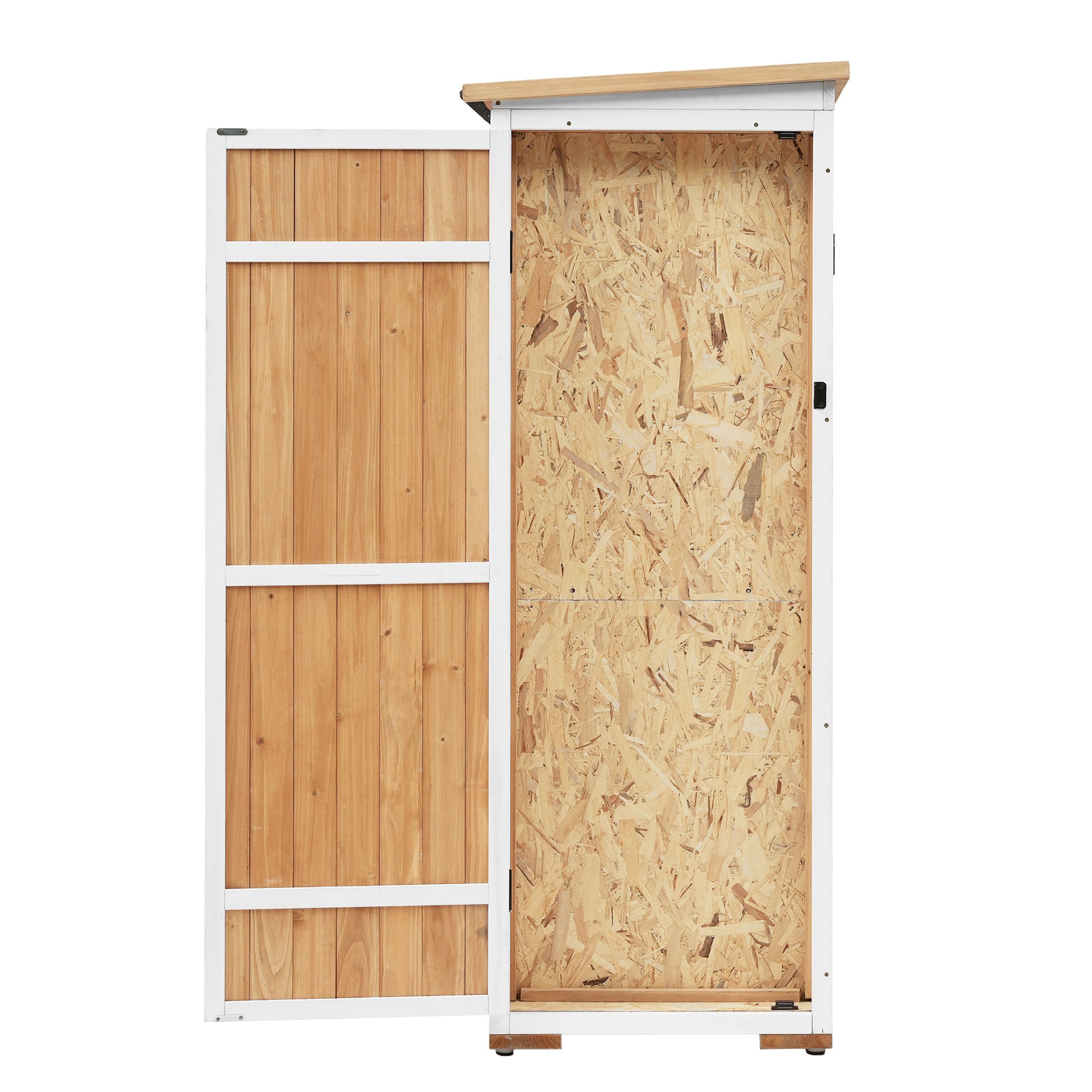 5.5ft Lockable Wooden Garden Storage Shed