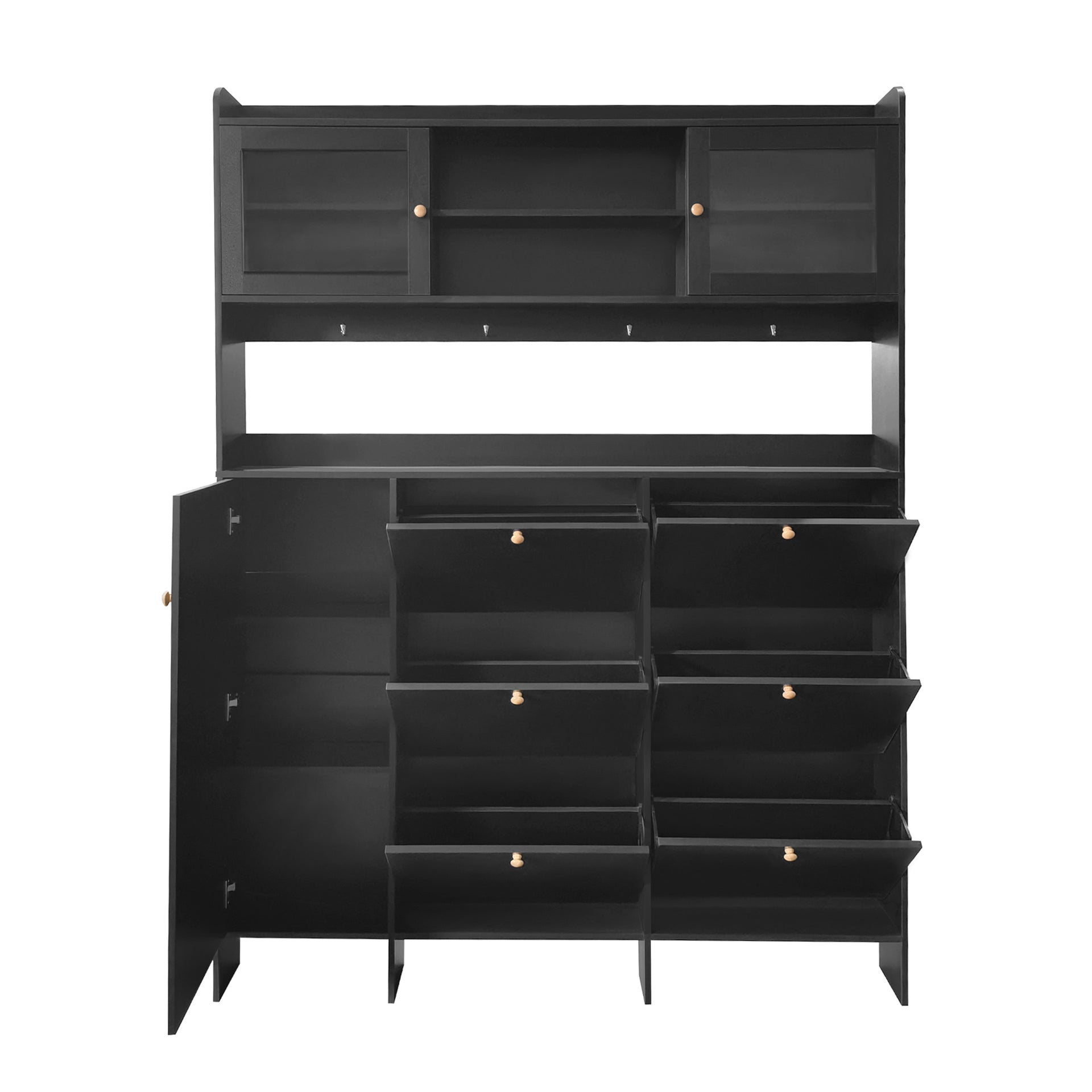 Multifunctional Hall Cabinet, Black