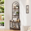 Metal Frame 4-Tier Corner Shelves