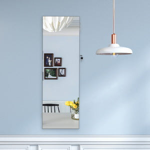 Full Length Mirror with LED Lights and Jewelry Storage